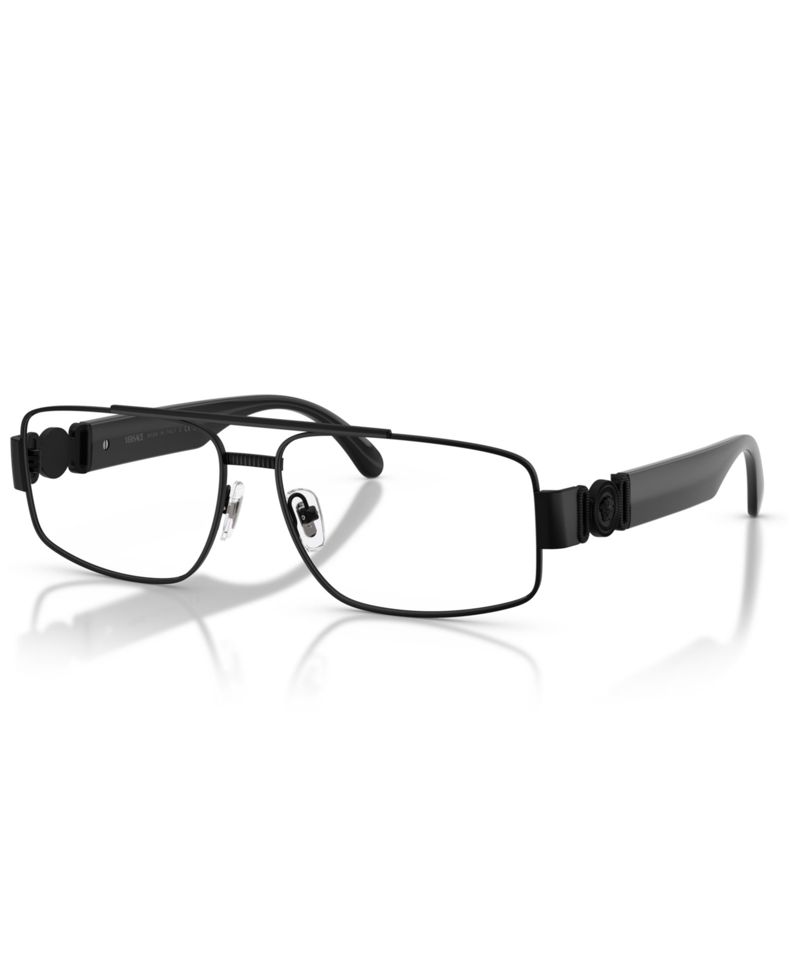 Мужские прямоугольные металлические очки Versace Man VE1317