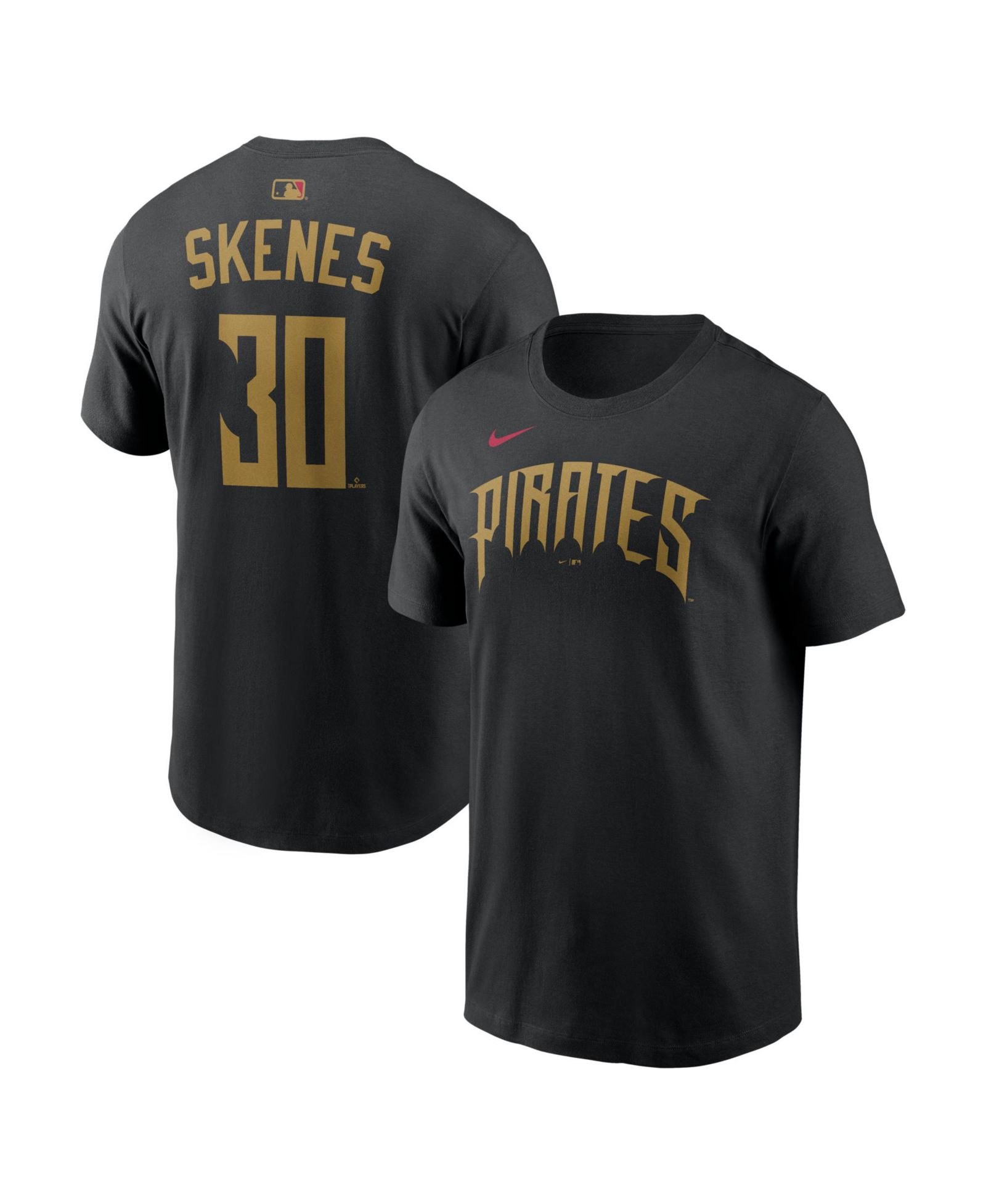 Nike Men's Paul Skenes Black Pittsburgh Pirates 2026 City Connect Name and Number T-Shirt
