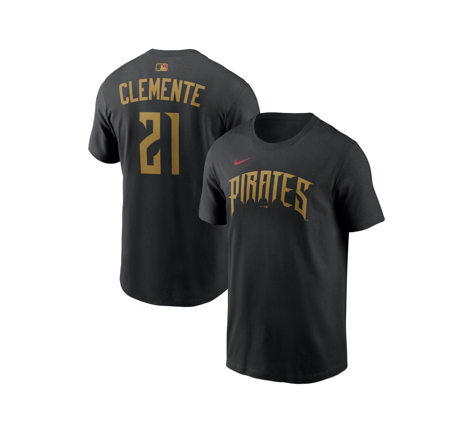 Nike Men's Roberto Clemente Black Pittsburgh Pirates 2026 City Connect Name & Number T-Shirt