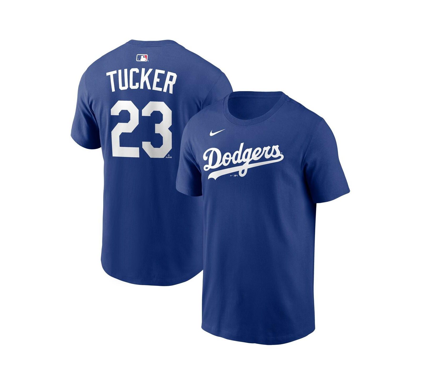 Nike Men's Kyle Tucker Royal Los Angeles Dodgers Name & Number T-Shirt