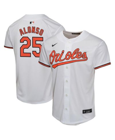 Детская джерси Nike Pete Alonso White Baltimore Orioles Game Player для мальчиков и девочек