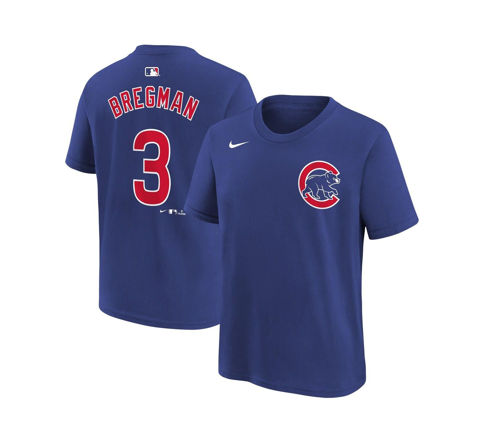 Nike футболка Alex Bregman Royal Chicago Cubs для мальчиков и девочек
