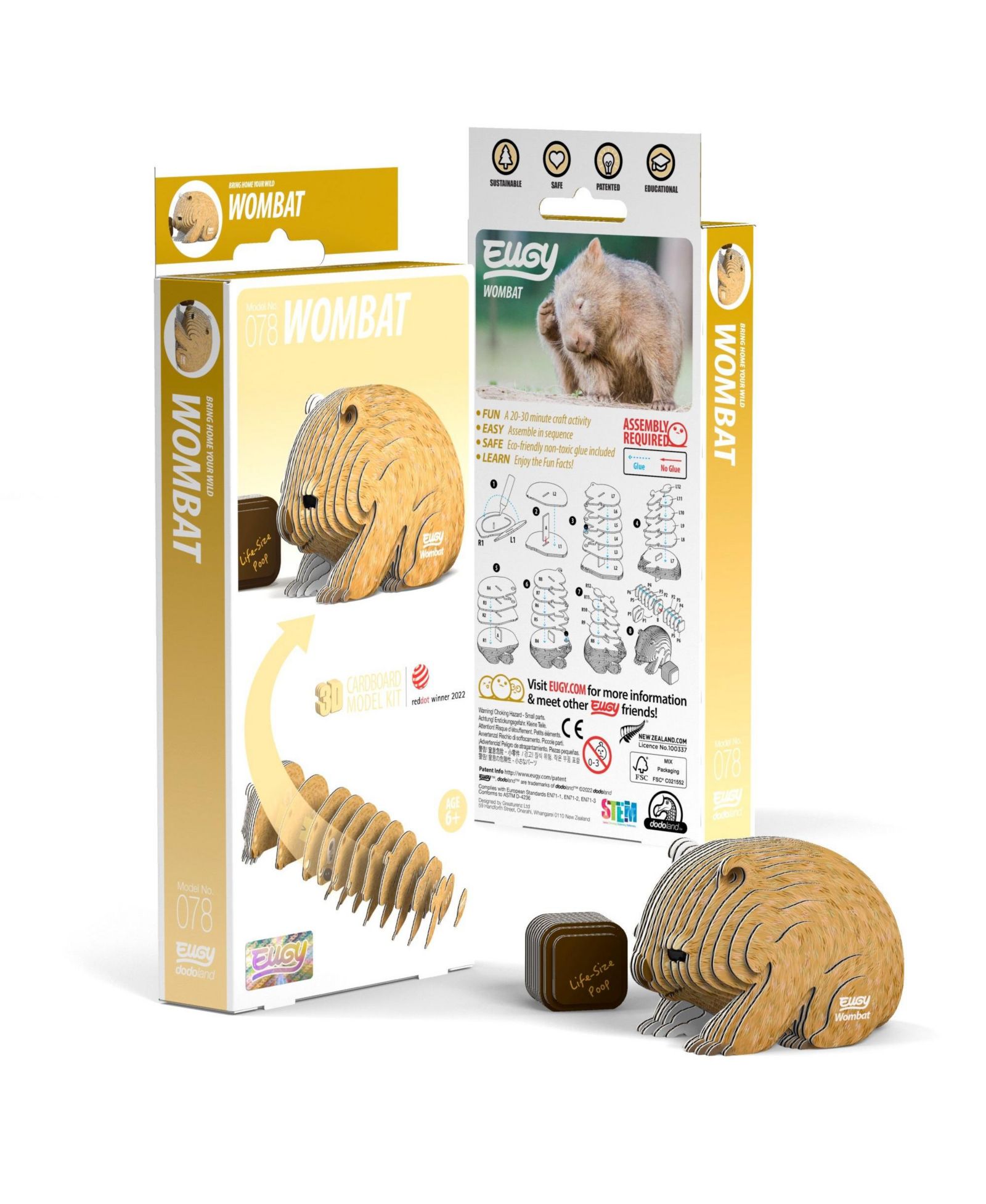 3D пазл EUGY Wombat