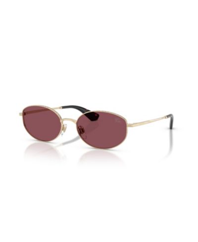 Женские поляризационные солнцезащитные очки Burberry Oval BE3169