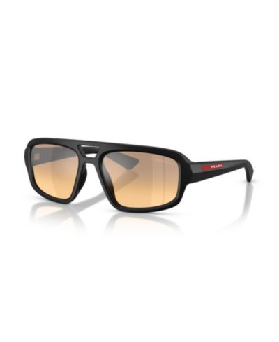 Мужские солнцезащитные очки Prada Linea Rossa Geometric, PS B11SU
