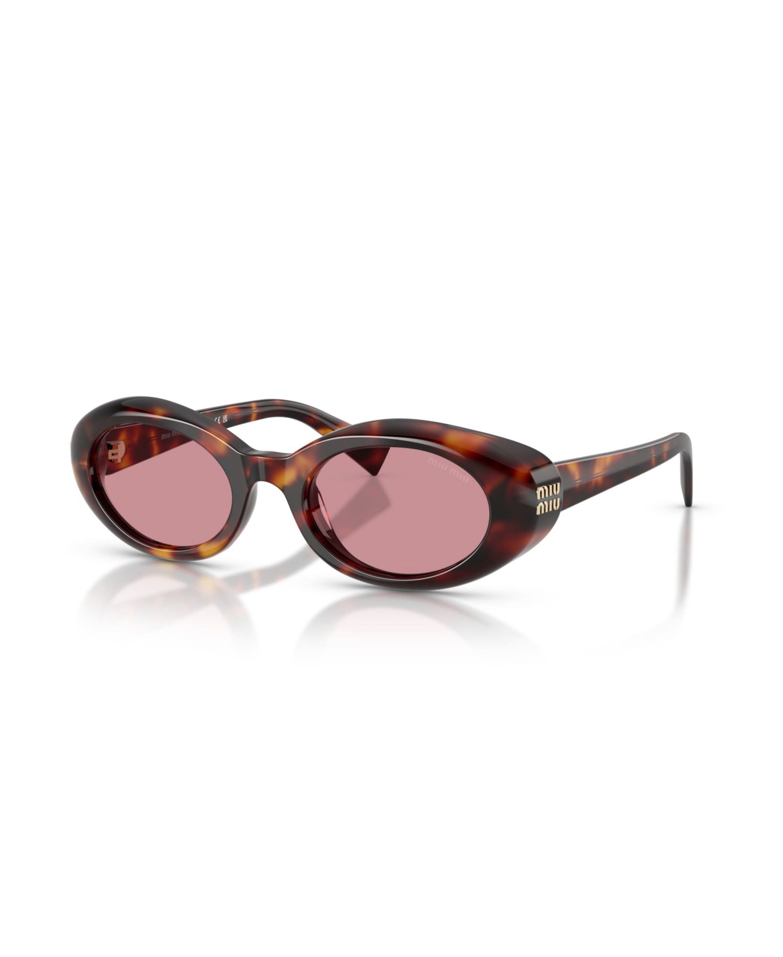 Miu Miu Женские овальные солнцезащитные очки, MU B09S