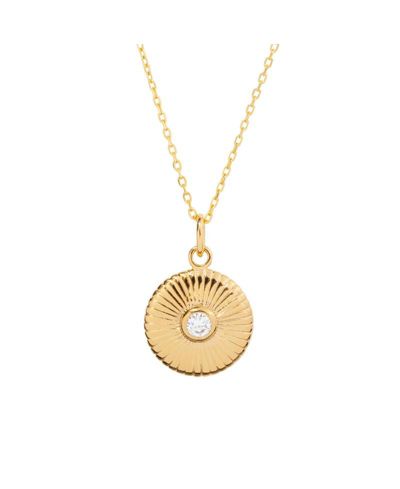 Подвеска-кулон Little Sky Stone Palmer Sunburst в золотом покрытии 14k