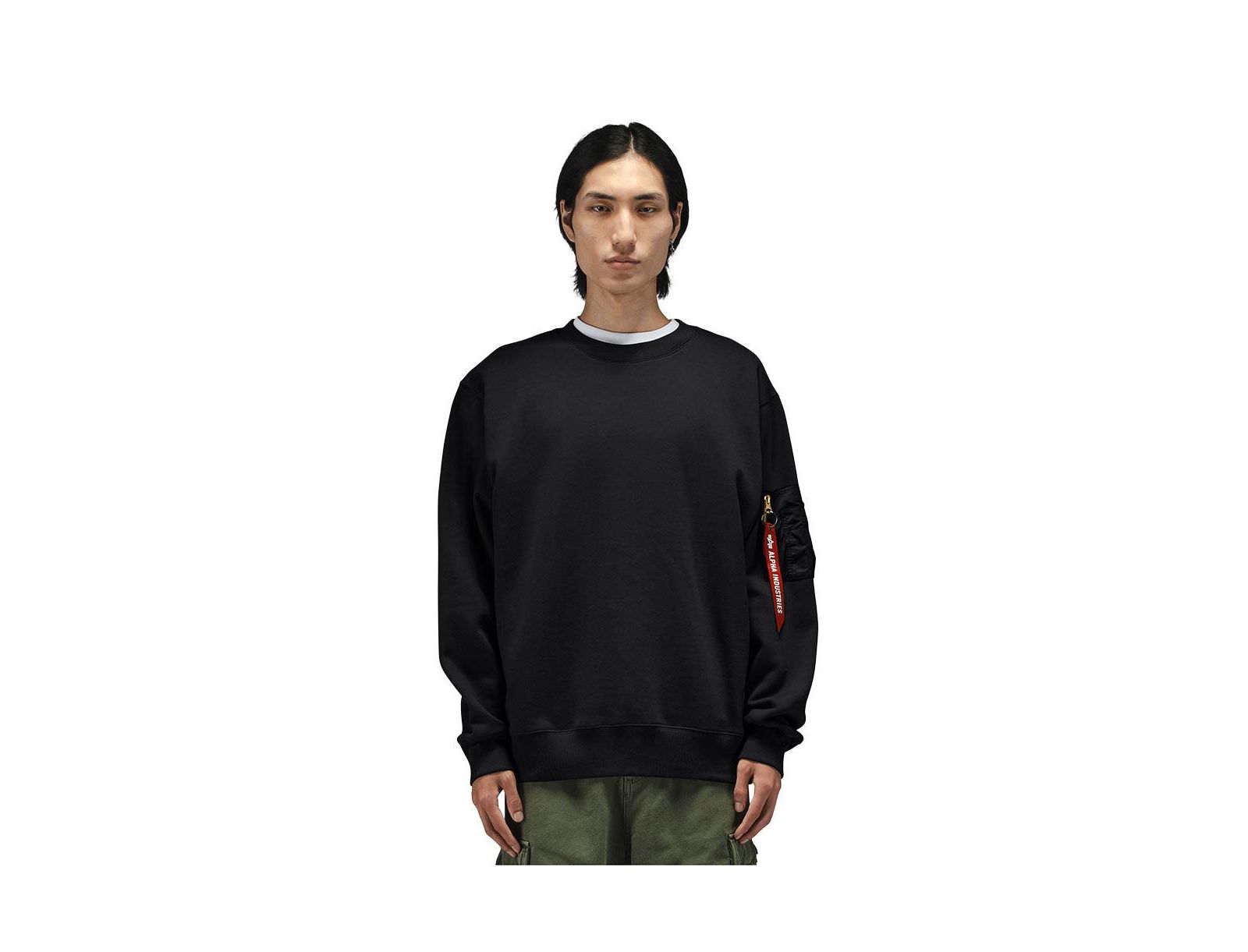 Alpha Industries Men's Utility Pocket Crewneck Sweater