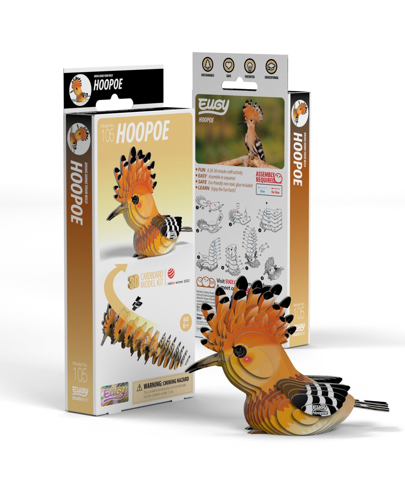 EUGY 3D пазл Hoopoe