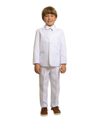 Peanut Butter Collection Big Boys Bond 5-Piece Shirt, Bowtie, Jacket, Vest and Pants Tuxedo Set