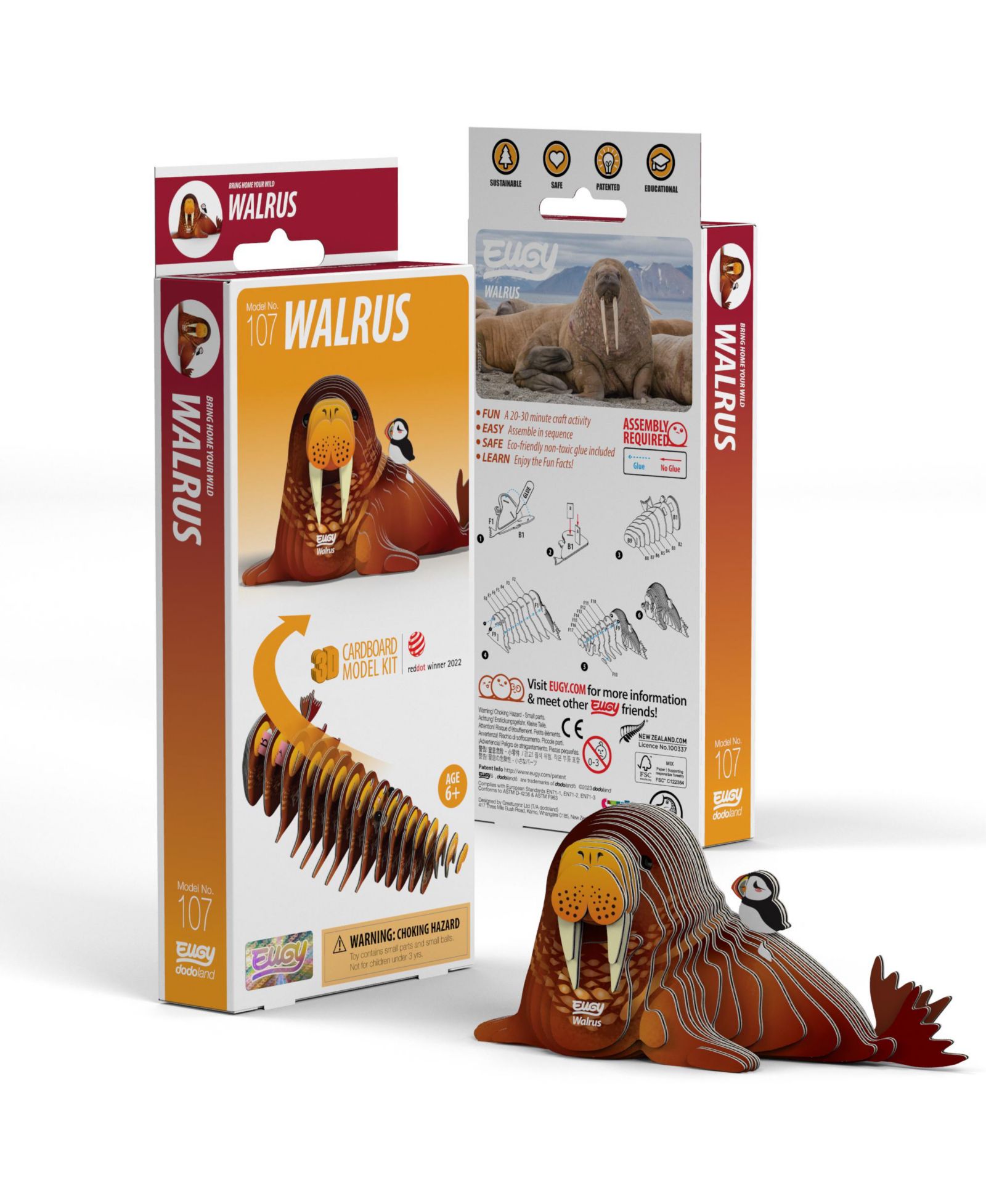 3D пазл Eugy Walrus