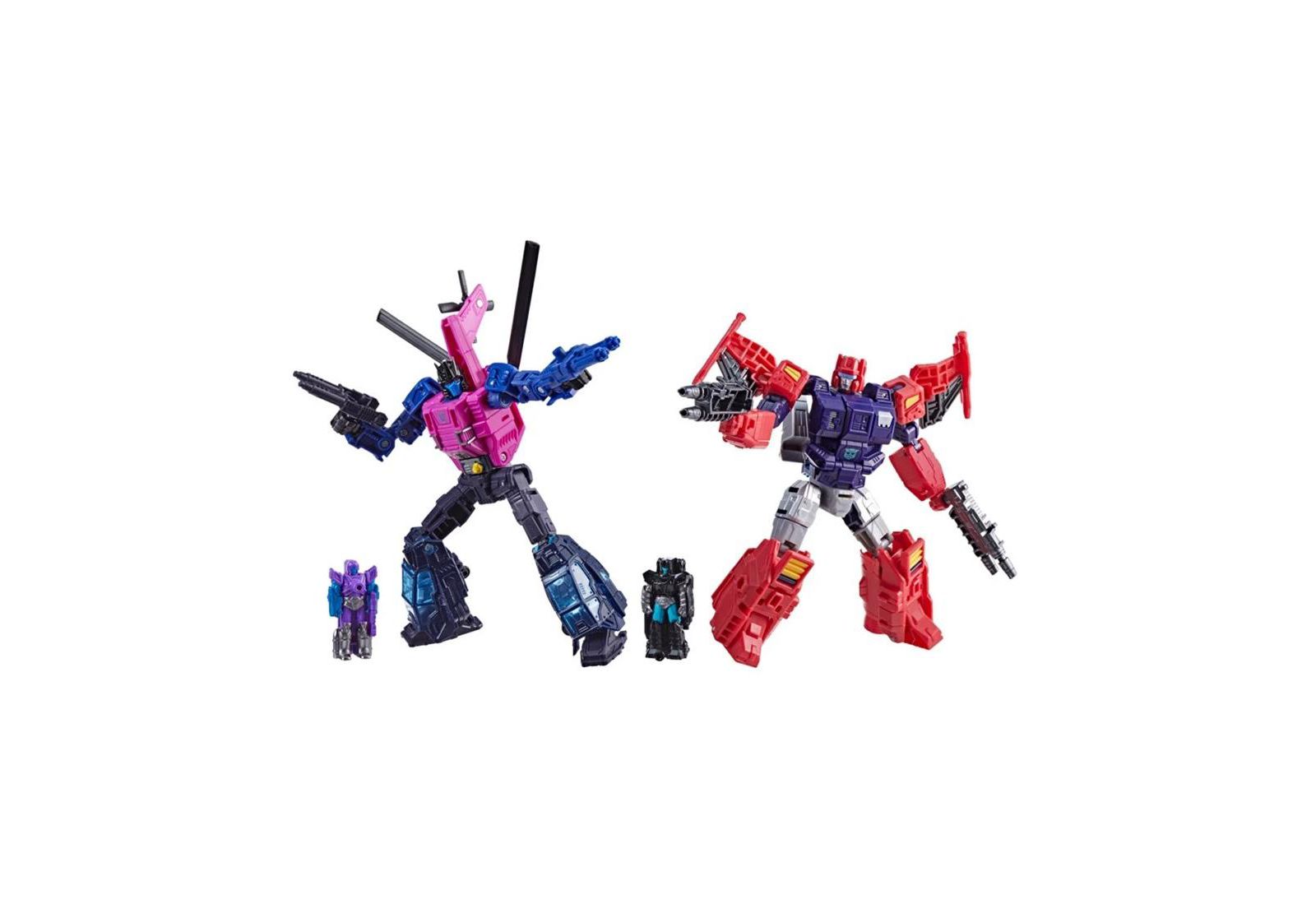 Transformers Topspin vs Spinister Набор из 2 штук Deluxe Class | Transformers: Age of the Primes Wreck 'n Doom Collection | Hasbro, Takara Tomy