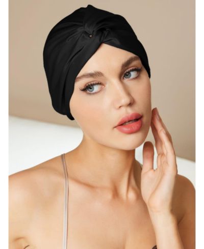 SILKSILKY Pure Silk Knot-Front Hair Bonnet