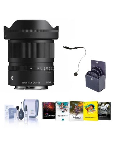 Sigma 12mm f/1.4 DC Lens for Sony E, w/Filter Kit  PC Software Kit