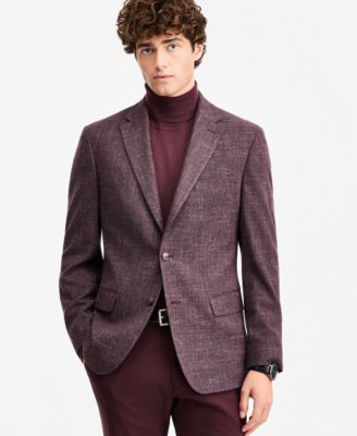 Мужской спортивный пиджак Tommy Hilfiger Modern-Fit Burgundy Solid