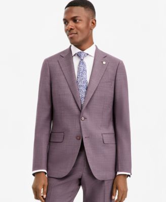 Ted by Ted Baker Мужской пиджак Suit Separate Modern-Fit Purple Solid
