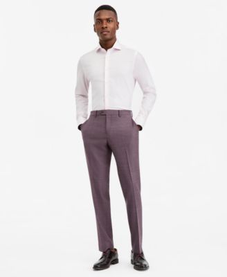 Ted by Ted Baker Мужские брюки Suit Separate Modern-Fit Purple Solid