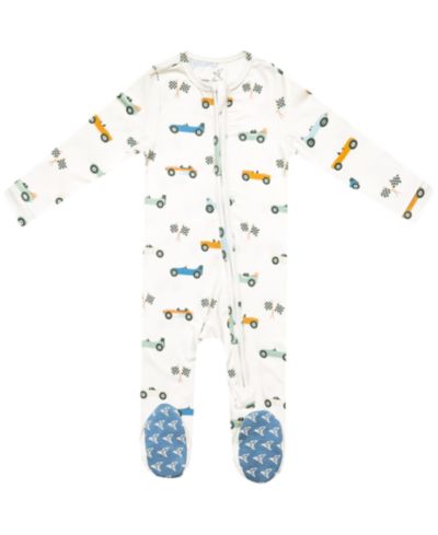 Copper Pearl Baby Boys' Speedster Zip-Up Footie