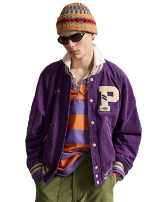 Polo Ralph Lauren мужская куртка из вельвета с реглановым рукавом и V-образным вырезом