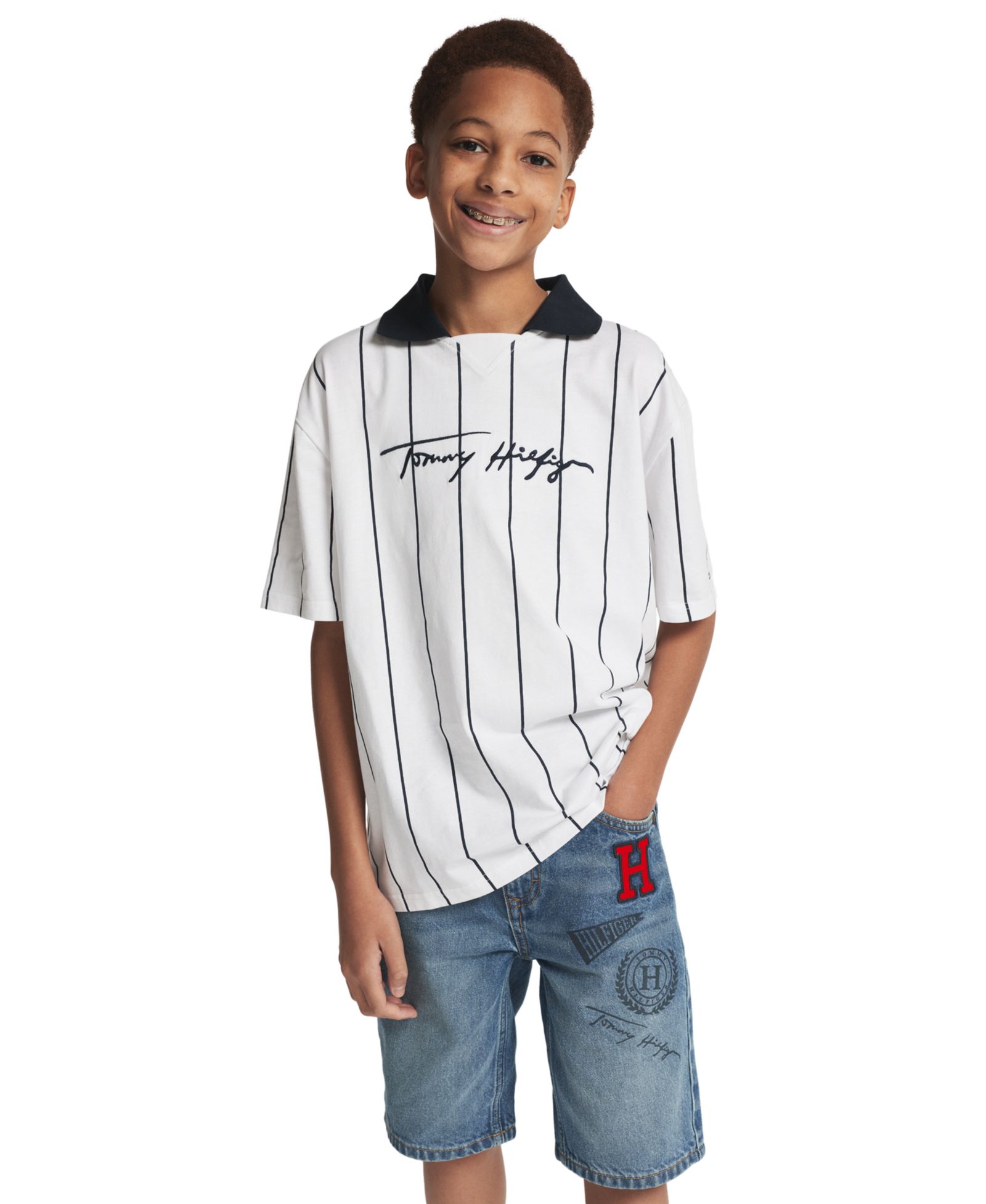 Tommy Hilfiger шорты Varsity Denim для мальчиков, Regular Fit