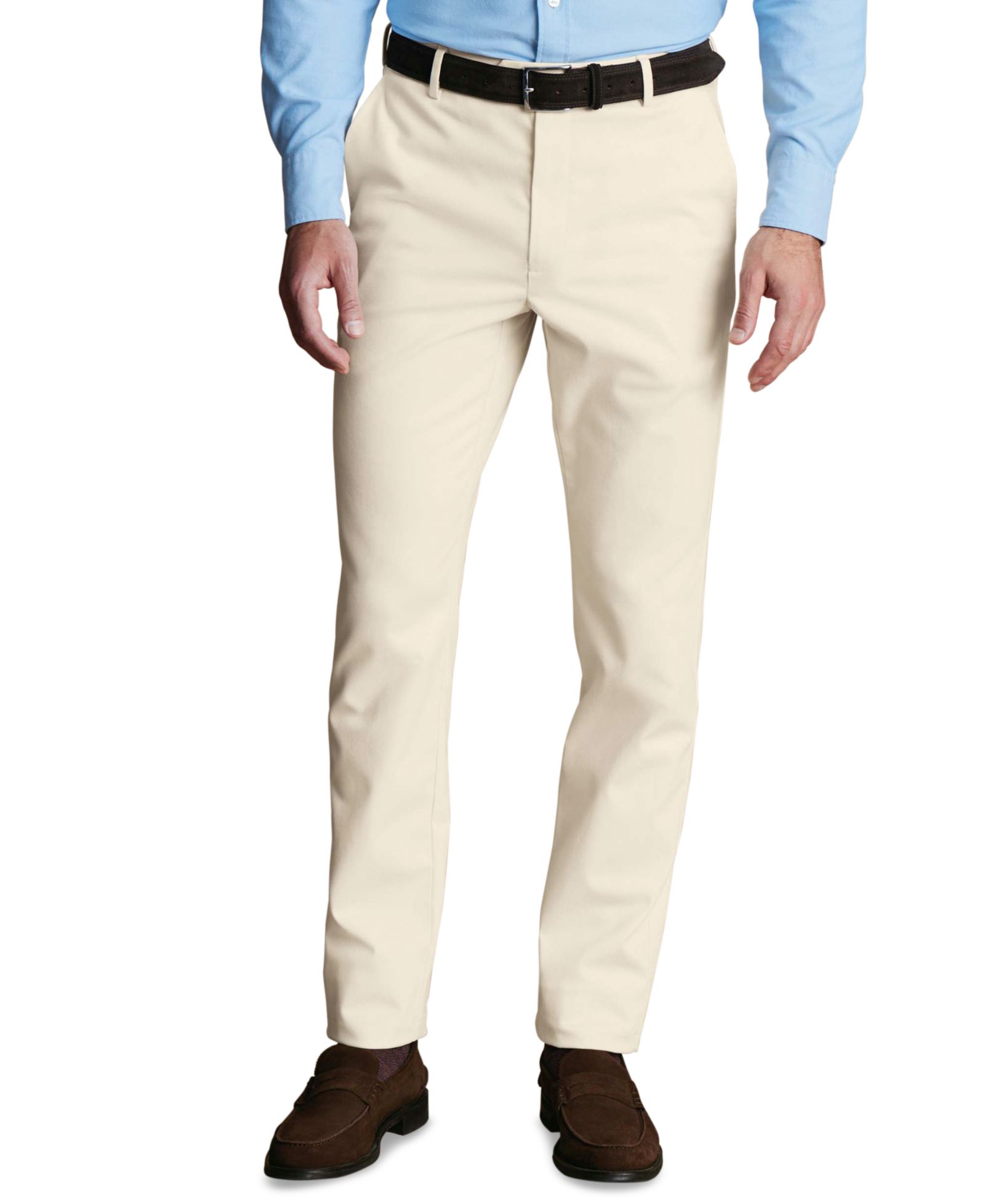 Charles Tyrwhitt Men's Lightweight Regular-Fit Pants