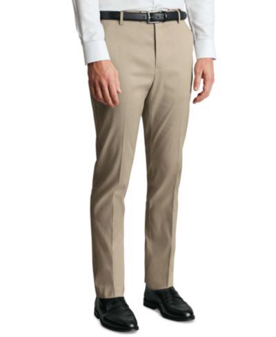 Charles Tyrwhitt Men's Slim-Fit Smart Texture Trouser Pants