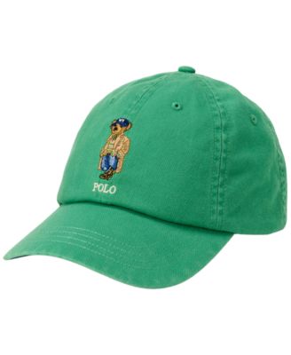 Мужская бейсболка из твида с вышитым медведем Polo, Polo Ralph Lauren