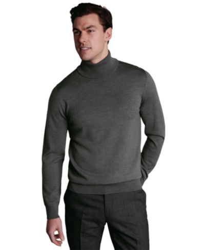 Charles Tyrwhitt Мужской свитер с высоким горлом Regular-Fit