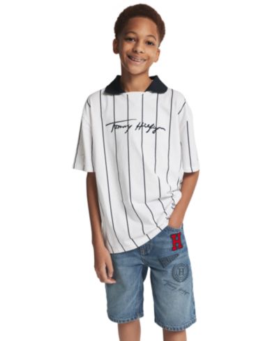 Детские джинсовые шорты Tommy Hilfiger Boys' 2T-7 Varsity Regular Fit