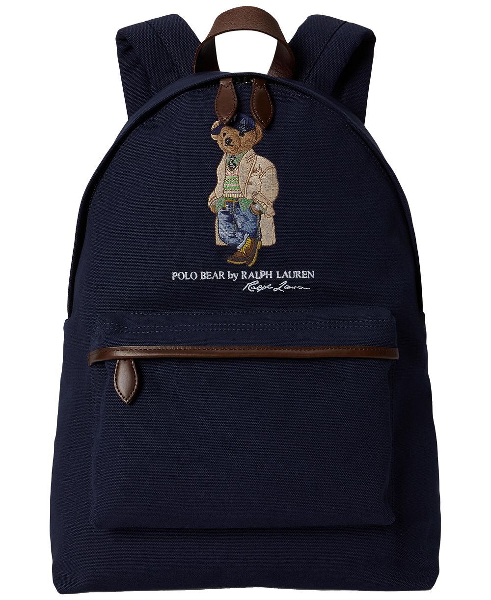 Polo Ralph Lauren Polo Bear Canvas Laptop-Compatible Backpack