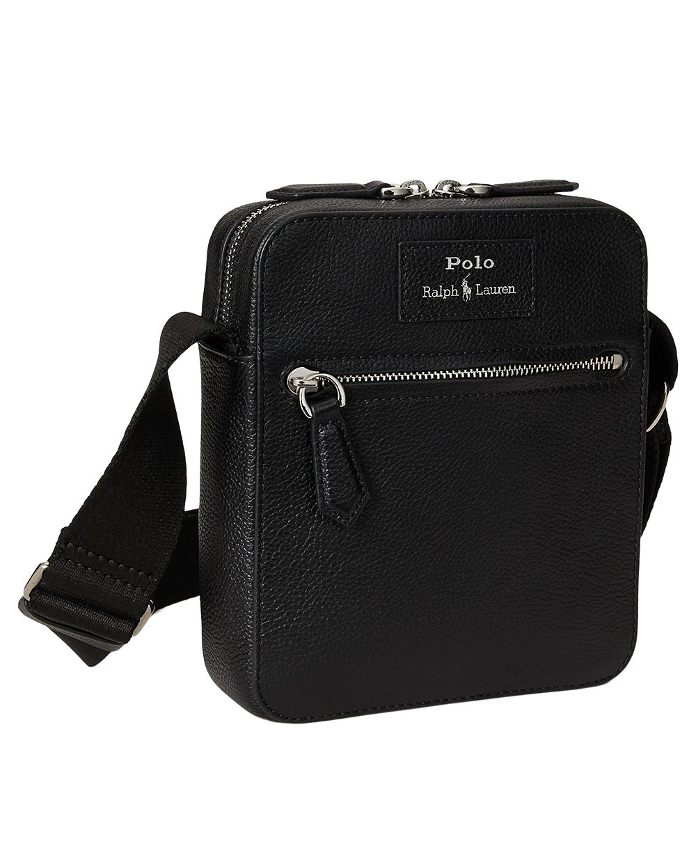 Polo Ralph Lauren Men's Pebbled Leather Crossbody Bag