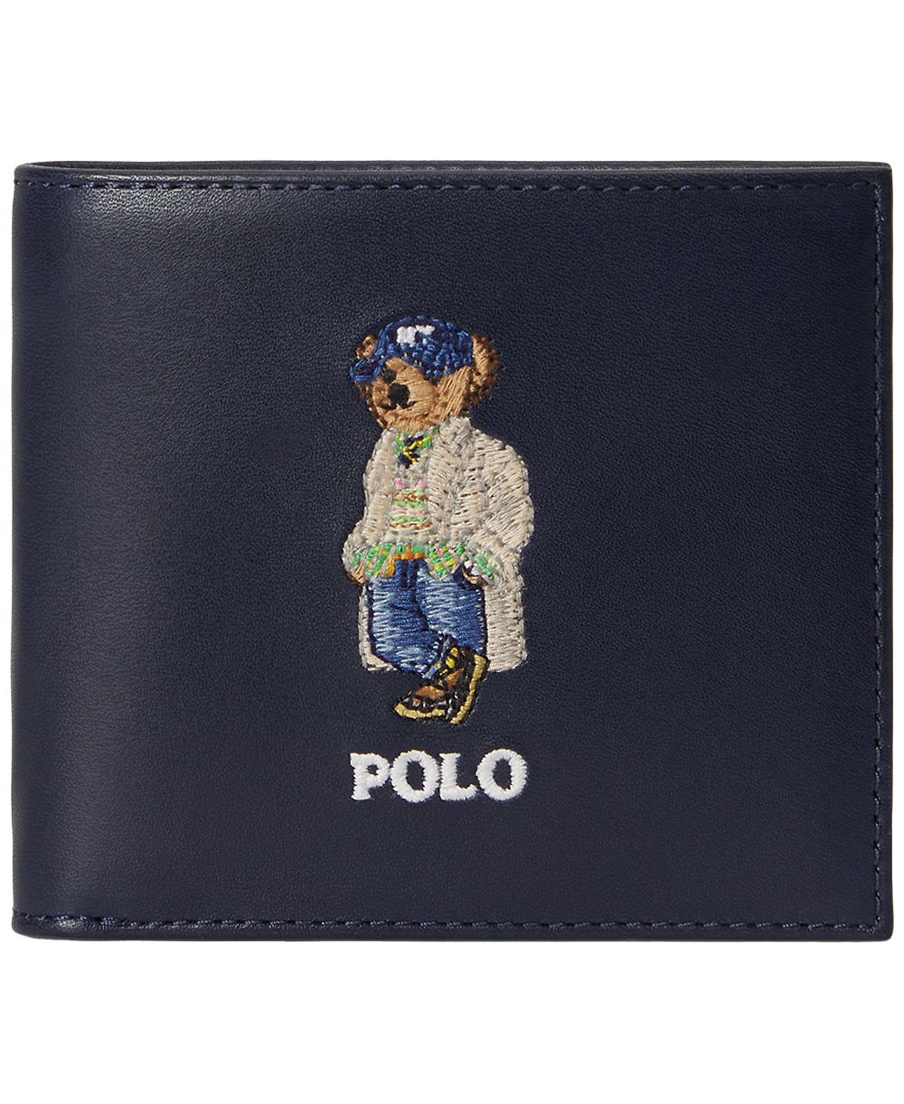 Polo Ralph Lauren Polo Bear Leather Bifold Wallet