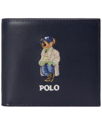 Polo Ralph Lauren Кожаный бифолд кошелек Polo Bear