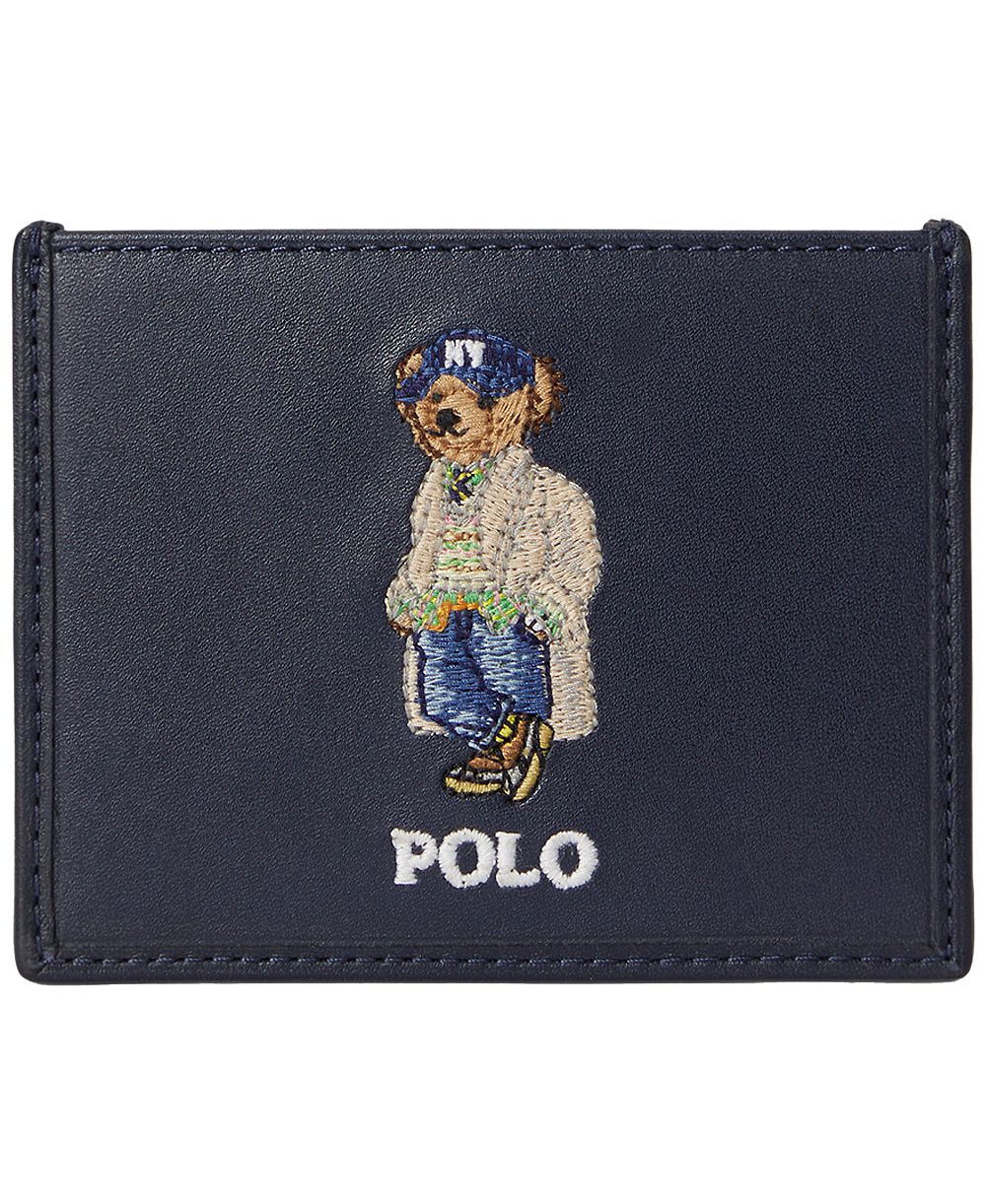 Polo Ralph Lauren Polo Bear Slim Full-Grain Leather Card Case