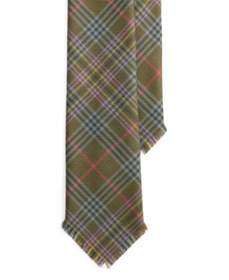 Polo Ralph Lauren Men's Graduate Tartan Fringe Wool Tie