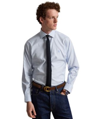 Polo Ralph Lauren мужская классическая рубашка Regent в клетку с отложным воротником