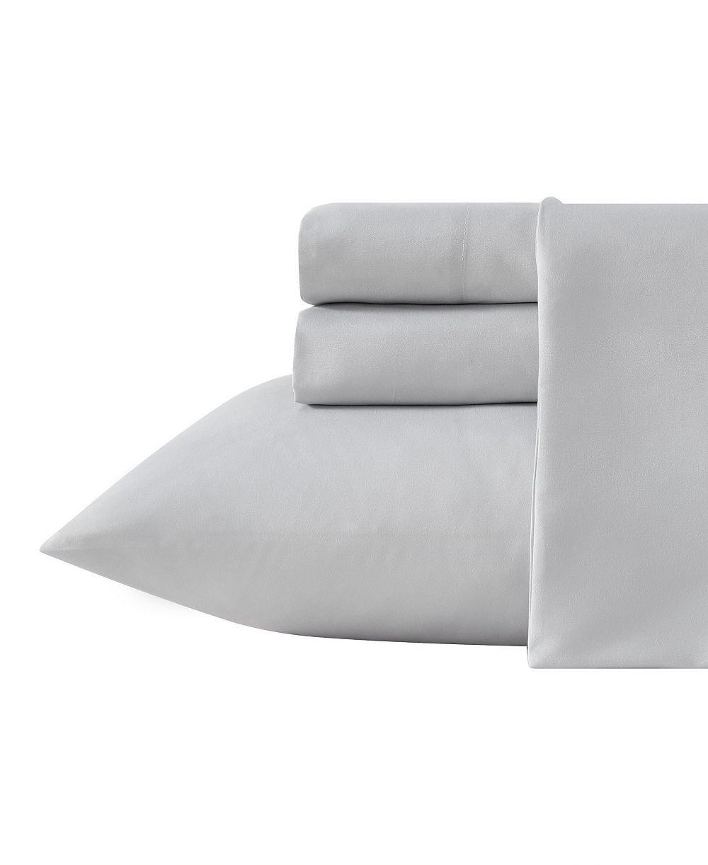 Eddie Bauer Highland Chill Solid Temperature Regulating Microfiber 3-Pc. Sheet Set, Twin