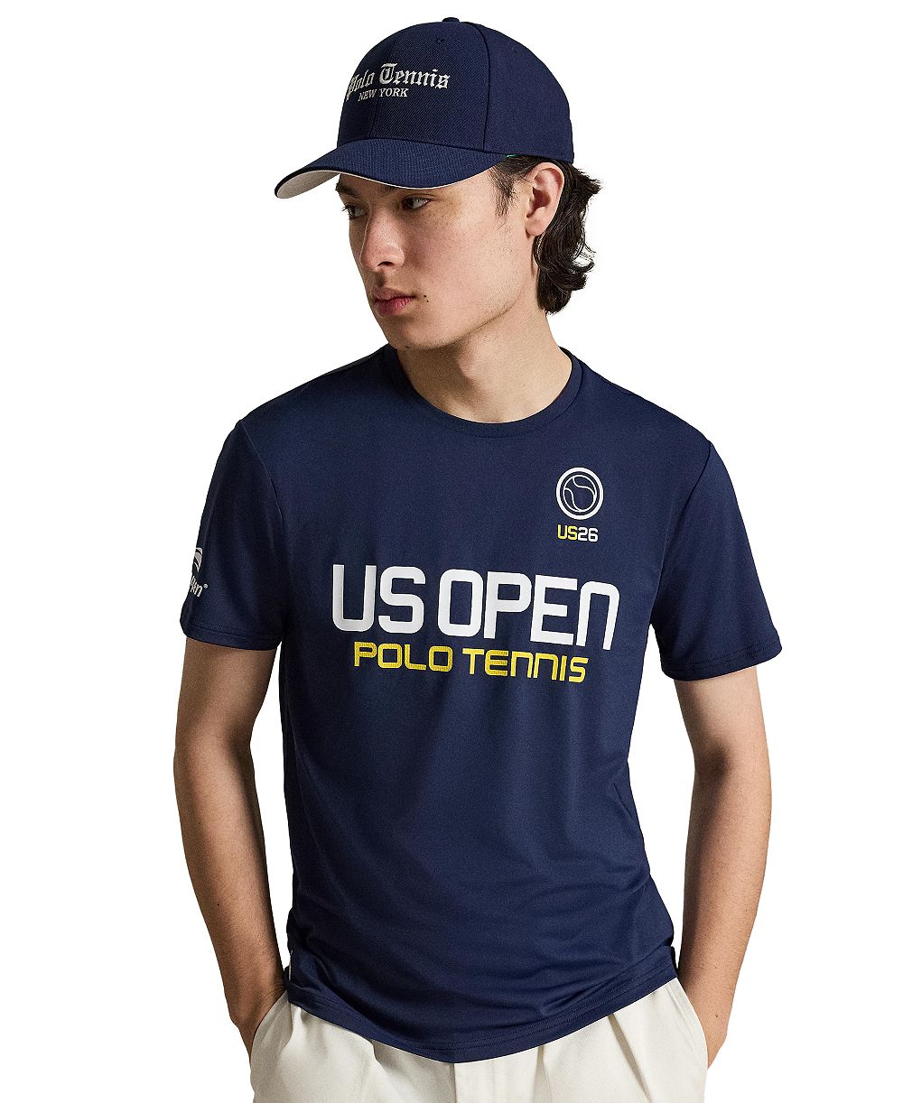 Мужской футболк Polo Ralph Lauren US Open Custom Slim-Fit с графическим принтом