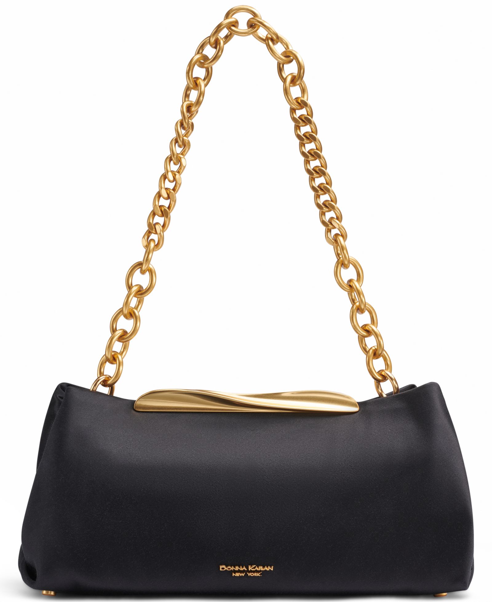 Donna Karan New York сумка через плечо clutch из поплина и сатина, среднего размера