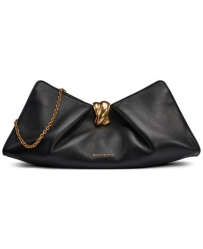 Donna Karan New York Cashmere Leather Clutch