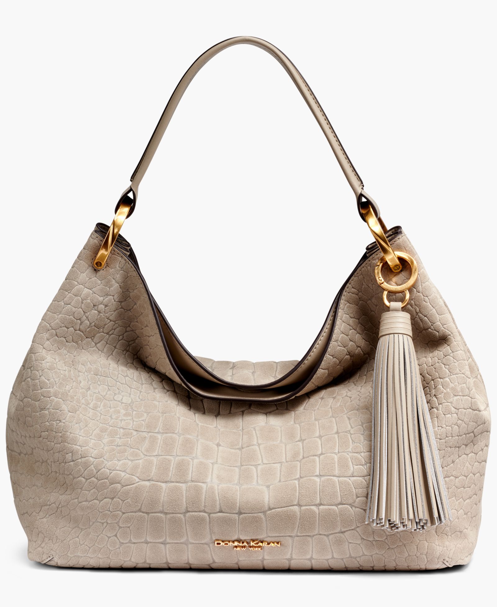 Donna Karan New York Сумка через плечо Glenwood из замши с кисточкой