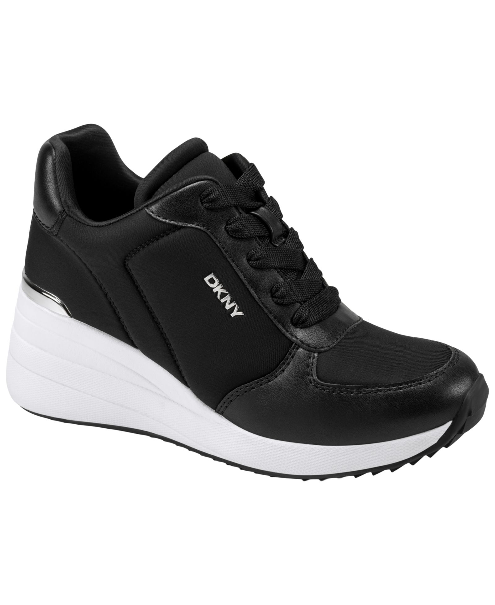 Женские кеды на платформе DKNY Kalindi Lace-Up Wedge