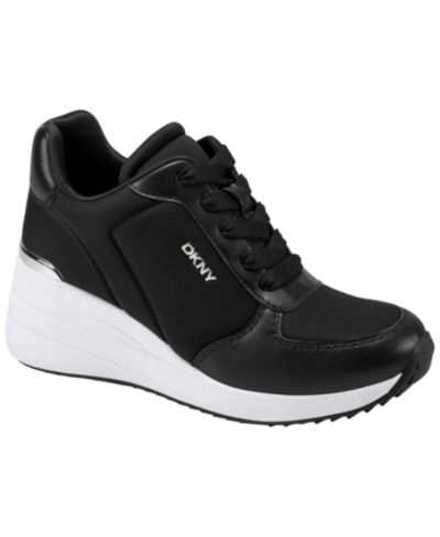 Женские кеды на платформе DKNY Kalindi Lace-Up Wedge