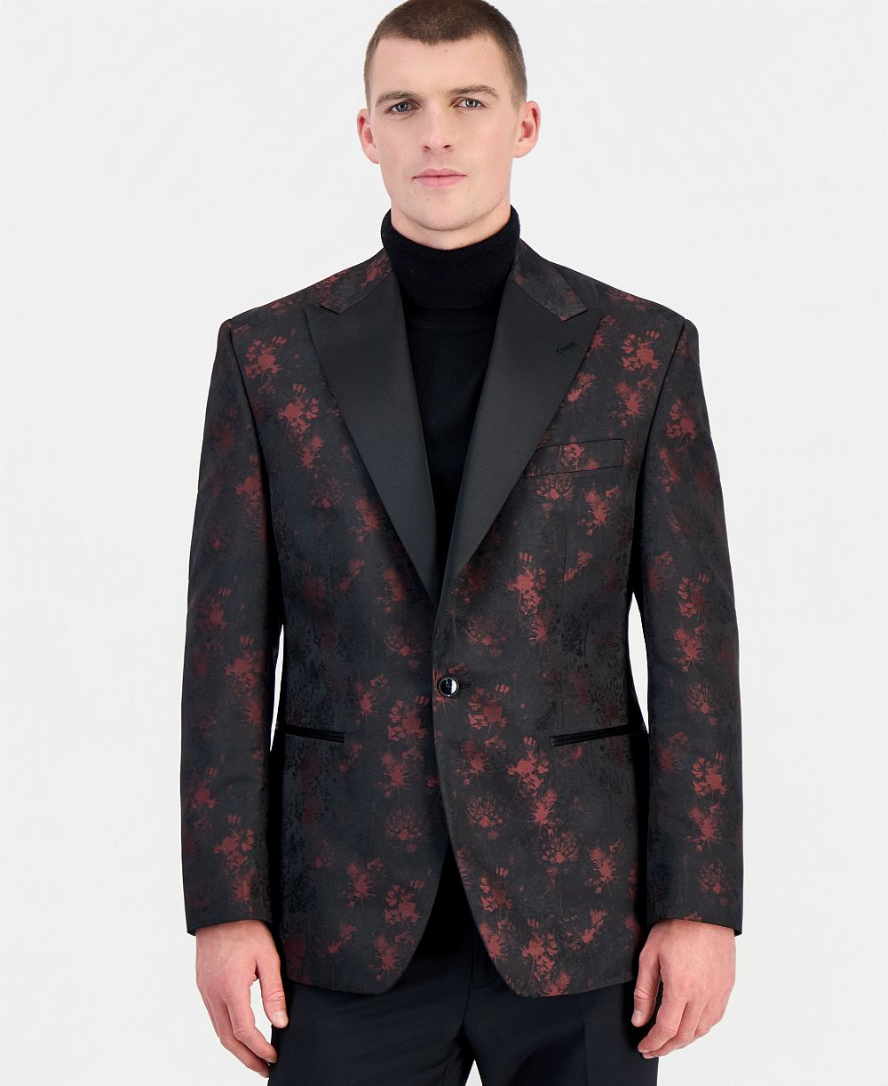Tayion Collection Мужской классический пиджак с лацканами-пиками