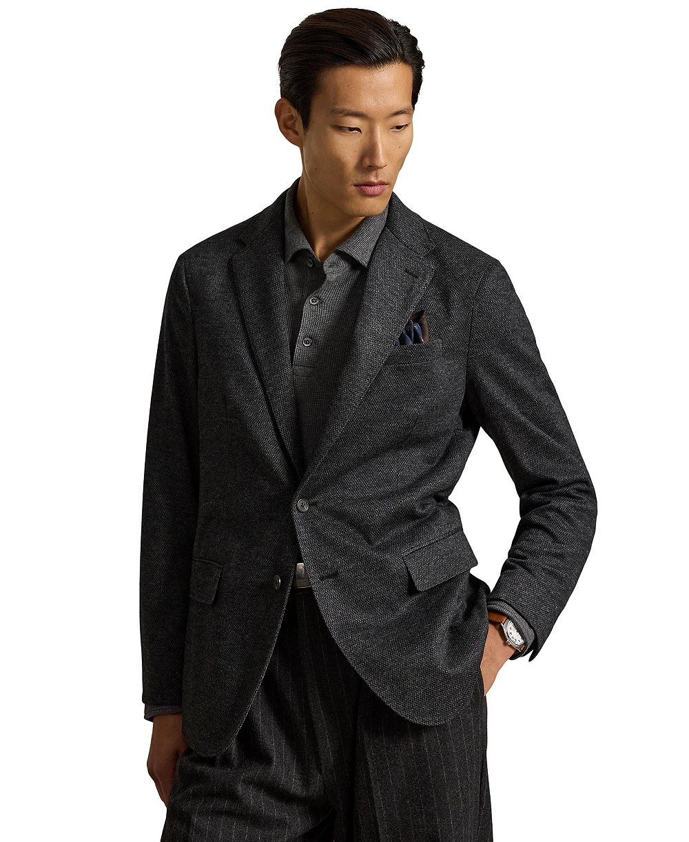Polo Ralph Lauren Men's Polo Soft Modern-Fit Knit Broken-Twill Suit Jacket