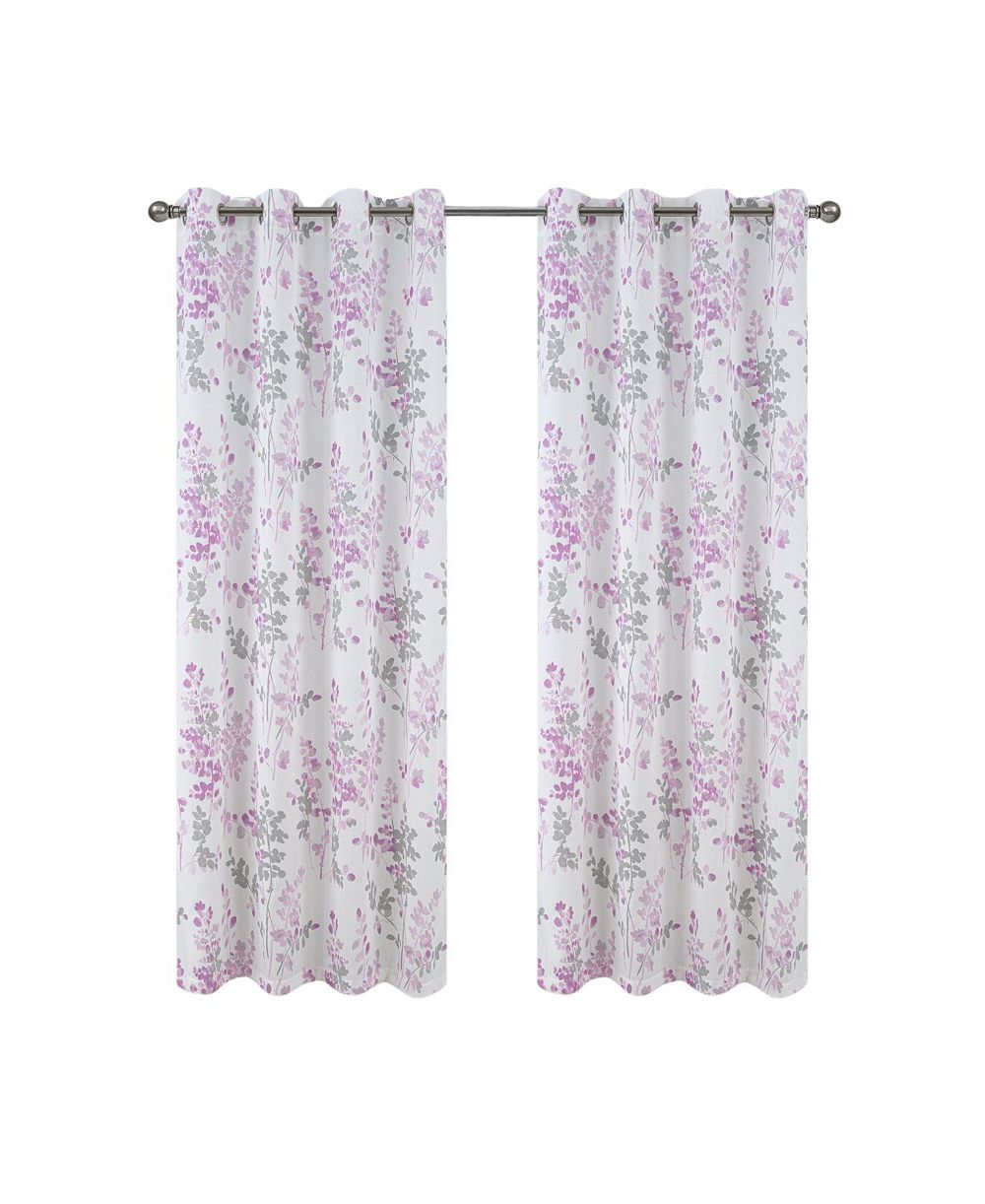 Штора Olivia Gray 100% Polyester 140 GSM Aiden Printed Textured Grommet