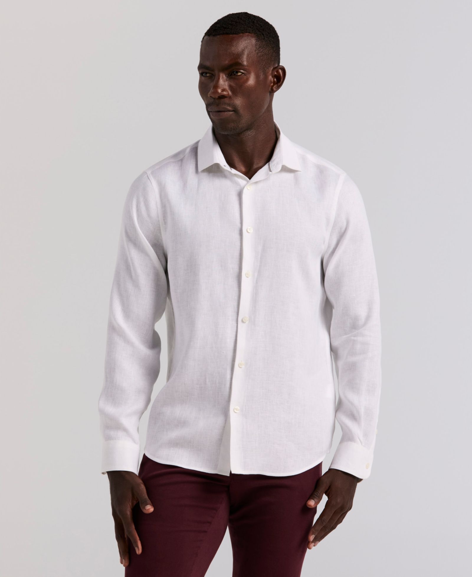 Мужская льняная рубашка Perry Ellis