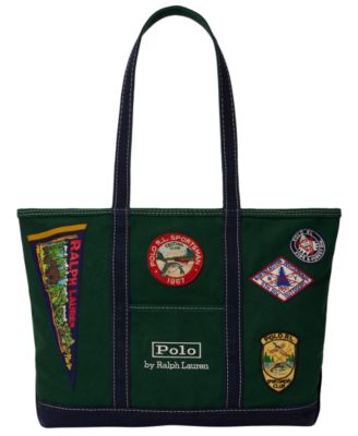 Polo Ralph Lauren Logo-Patch Outdoors-Inspired Canvas Tote