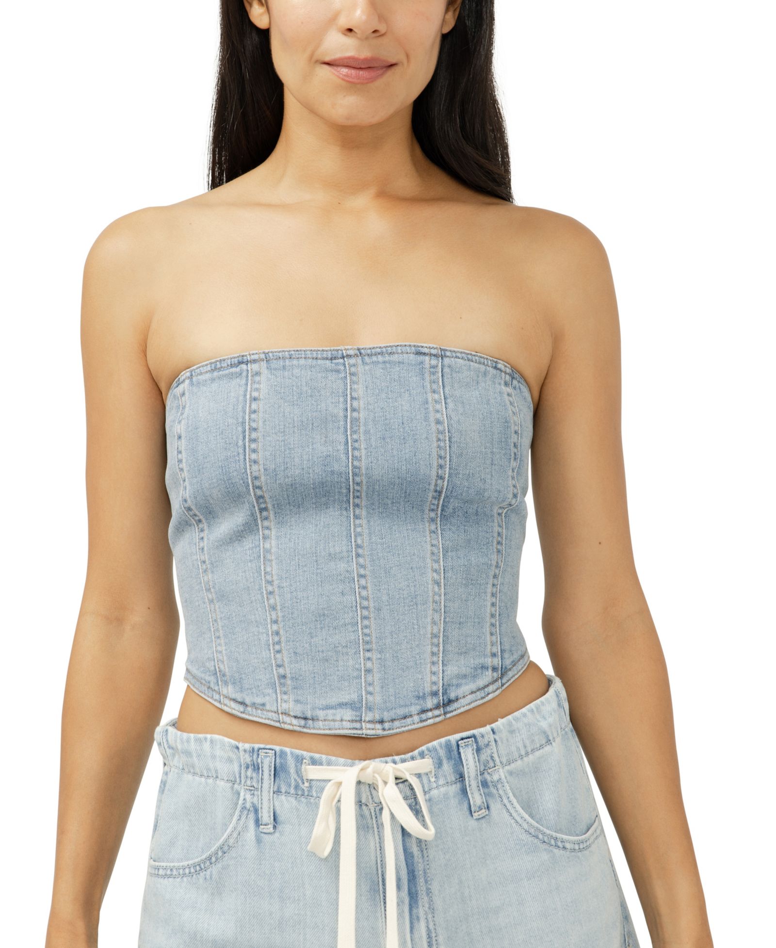 Silver Jeans Co. Женский джинсовый топ-корсет