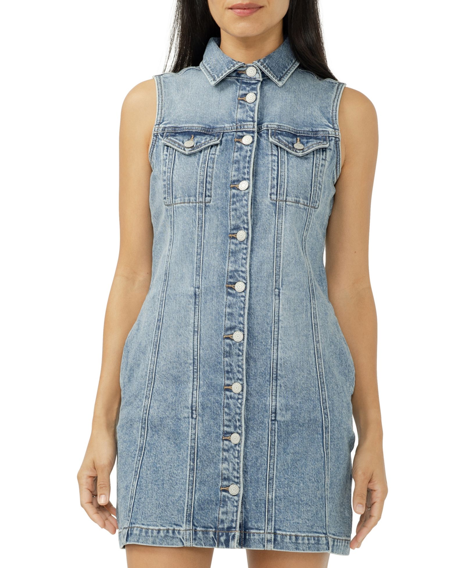 Silver Jeans Co. Women's 90s Denim Mini Dress